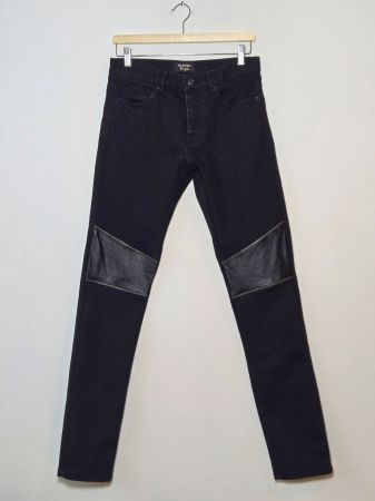 THE KOOPLES JEANS MIT REISSVERSCHLÜSSEN, SCHWARZ, GRÖSSE 28,