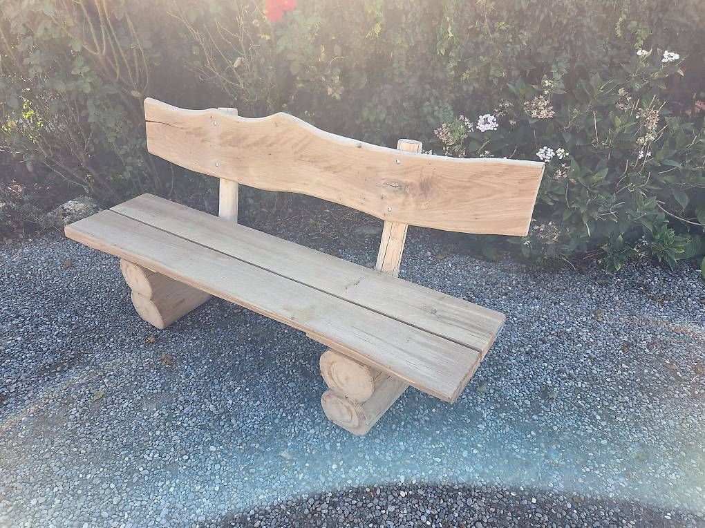 Panchine: Holzbank Rundholzbank – Nuovo e nell'imballaggio originale da Mettendorf TG venduto da 892421 1