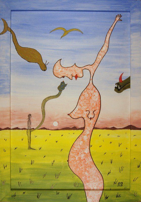 Dipinti: Surreales Gemälde: Gemeine Wüste – Nuovo (secondo la descrizione) da Fribourg venduto da erw_68dx
