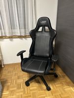 Gaming Stuhl Leet Gaming Stuhl schwarz, kaum gebraucht