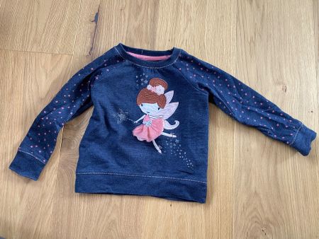 Mädchen Sweatshirt Gr. 92 mit Feen Applikation, Top!