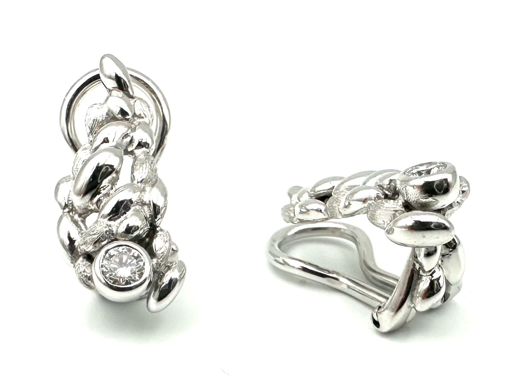 Gilbert Albert Ohrringe & -stecker: GILBERT ALBERT. Boucles d'oreilles or blanc et diamants – Gebraucht aus Renens VD von Diademe.sarl 4