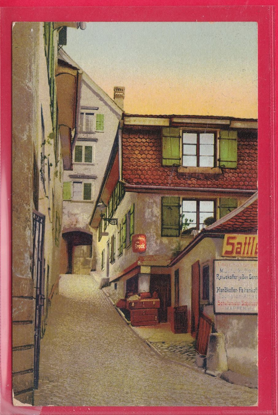 Cartoline postali: ZÜRICH, SCHIPFE, 22.9.1917 – Usato da Oberrieden venduto da Gebirgsstelze