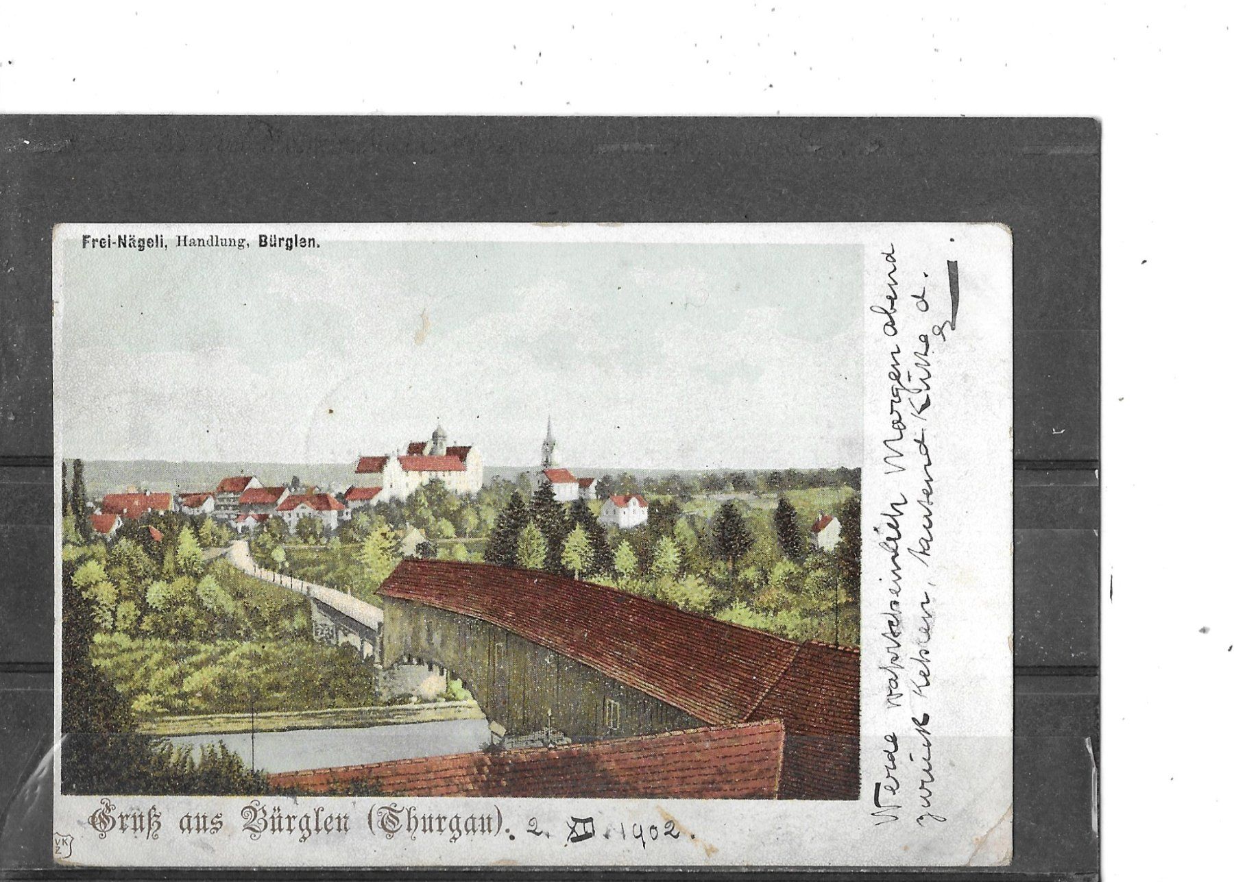 Cartoline postali: TG Gruss aus Bürglen 1902 – Usato da Schocherswil venduto da Wilare