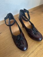 Chie Mihara Leather Heels Brown Size 38 Made in Spain