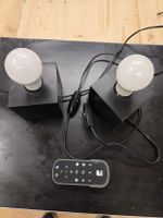EGLO Tischlampen-Set 2er mit Fernbedienung, dimmbar+RGB, LED