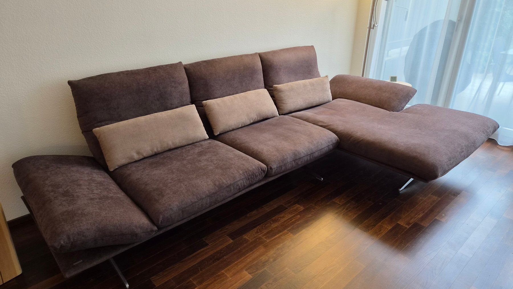 Koinor Sofas: Koinor Sofa Francis mit Longchair in Stoff – Gebraucht aus Wallisellen von rolf7000 1