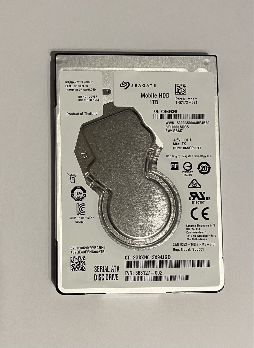 Seagate Harddisks: Seagate Mobile HDD, 1TB gemäss Bilder – Gebraucht aus lyssach von Fisch40
