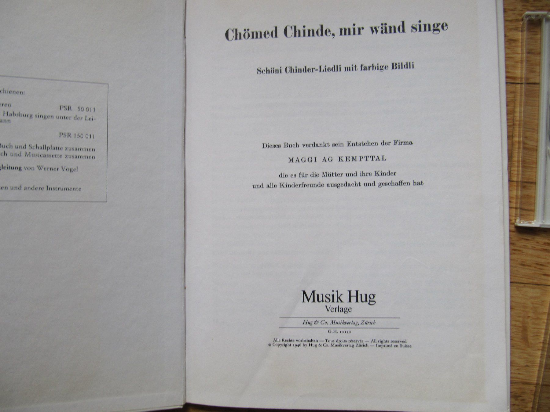 Bücher: KinderLiederbuch Chömed Chinde mit CD plus 1 CDs Liedli – Neu (gemäss Beschreibung) aus Würenlos von AustralisZ 1