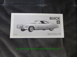 Buick Modellprogramm 1970/03 Prospekt deutsch/franz. GM-Biel