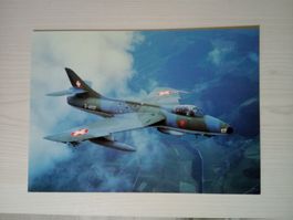 Flugzeug Schweiz Maxikarte 30x21 cm Hawker F Mk 58/58 A