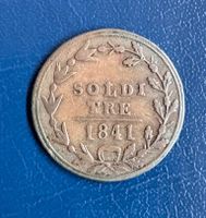 Kantonsmünze Tessin, 3 Soldi 1841, spitzes Wappen!