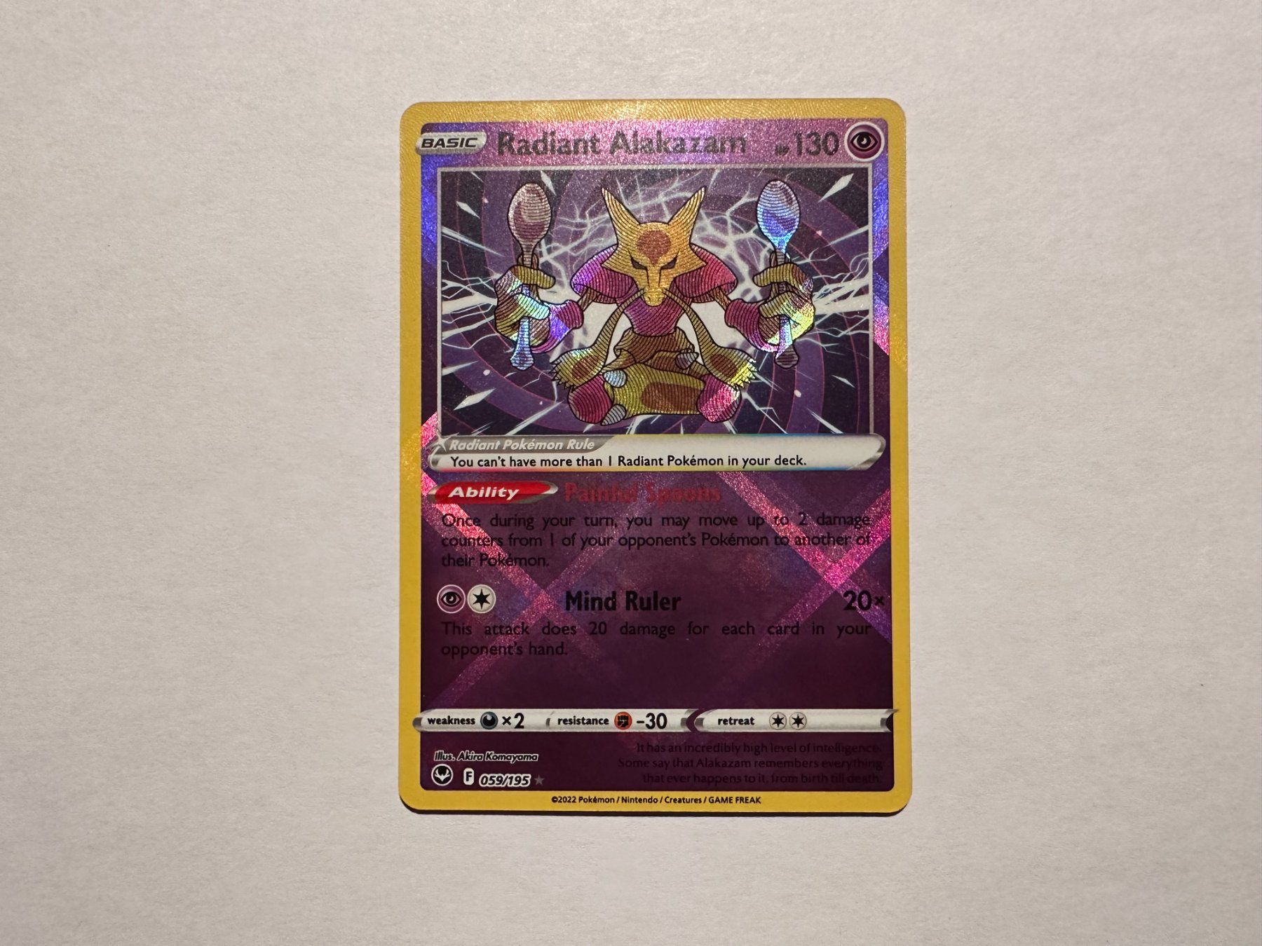 Pokémon Carte collezionabili: Radiant Alakazam Silver Tempest EN – Usato da Hagendorn venduto da Pokecollectorch 1