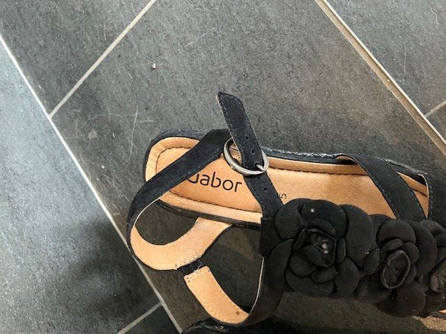 Gabor Damenschuhe: Gabor Sandale, schwarz, Grösse 38 – Neu (gemäss Beschreibung) aus Märwil von Yvonne034 1