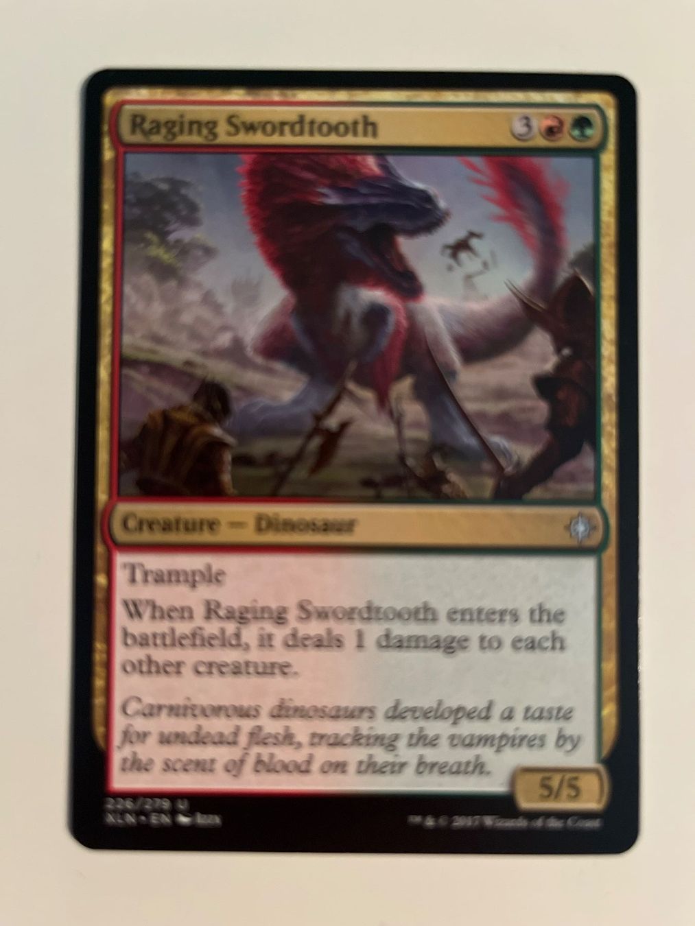 Magic The Gathering Sammelbilder & Trading cards: 1 x Raging Swordtooth - Magic: The Gathering - MtG – Gebraucht aus Kriens von Shadi1980