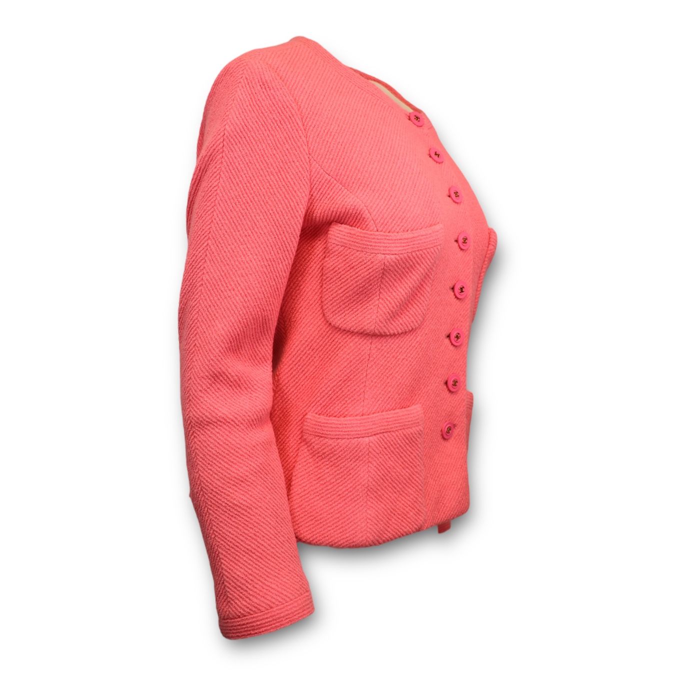 Chanel Giacche: Chanel Boucléblazer rosa Gr. 38 – Usato da Binningen venduto da Designerlabels 1