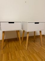 2 Nachttische - Set Weiss