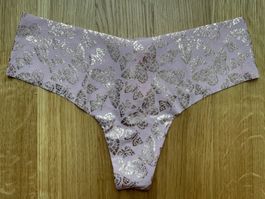 Victoria’s Secret No Show Shimmer Thong S NEW