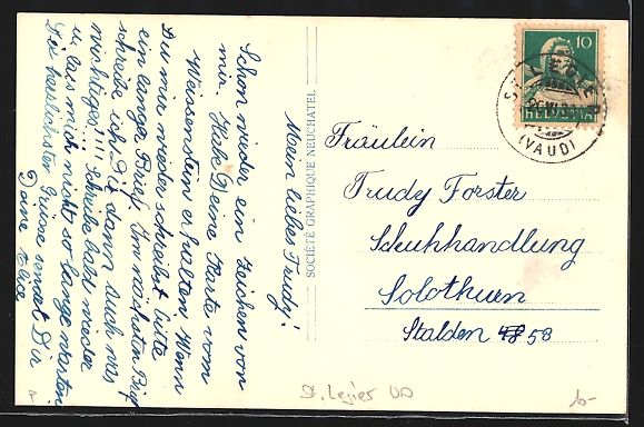 Cartoline postali: AK St. Légier, Hotel du Roc, 1930 – Usato da Berlin venduto da bartko-reher 1