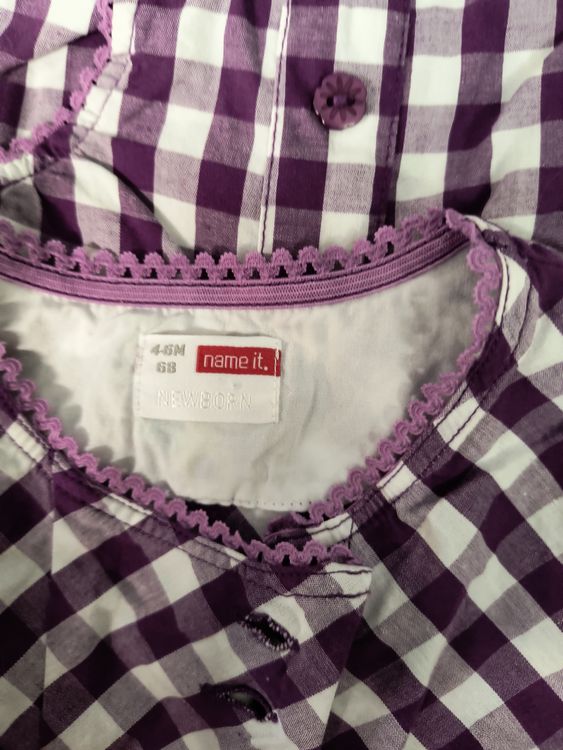 Kleiderpakete & -sets: Name it! Mädchen Set Gr. 68, Lila/Weiss Karo, Top Zustand – Gebraucht aus Oberweningen von Bumblebee2 1