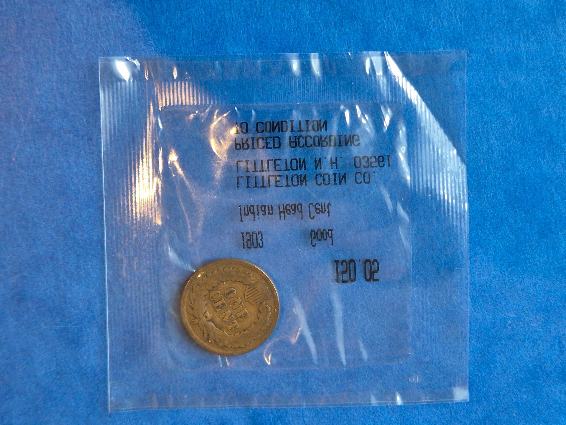 Tutti le monete: US Münze Indian Head one Cent 1903 – Usato da Seewen SZ venduto da SuperpumaDisplayTeam 2