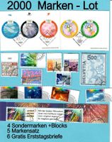 2000Jahr Lot Marken + Blocks Werbemarken