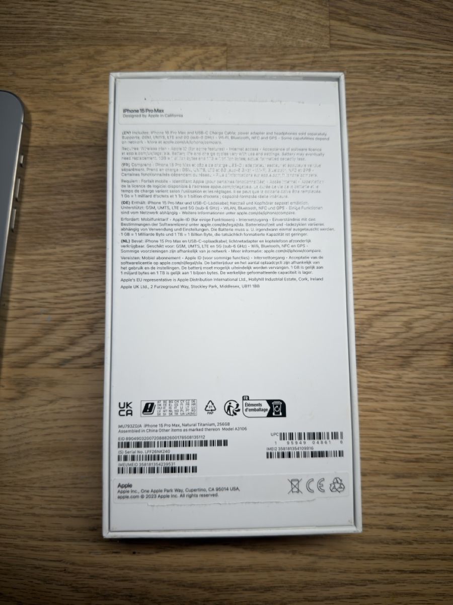 Apple Portables: Iphone 15 Pro Max Natural Titanium 256GB – D'occasion à Belp par Blondii04 3