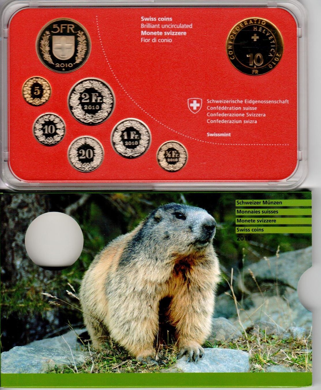 Tutti le monete: Münzsatz 2010 – Nuovo e nell'imballaggio originale da Wolhusen venduto da Curver9