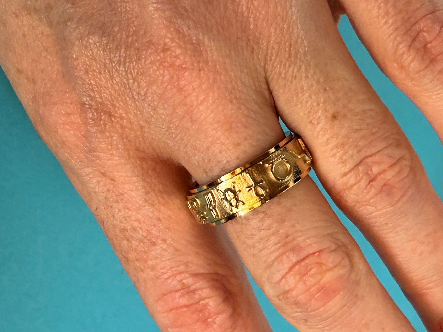 Anelli: Fingerring vergoldet Ägypten (58 oder 61) – Nuovo e nell'imballaggio originale da Laufen venduto da Bellavitaboom 5
