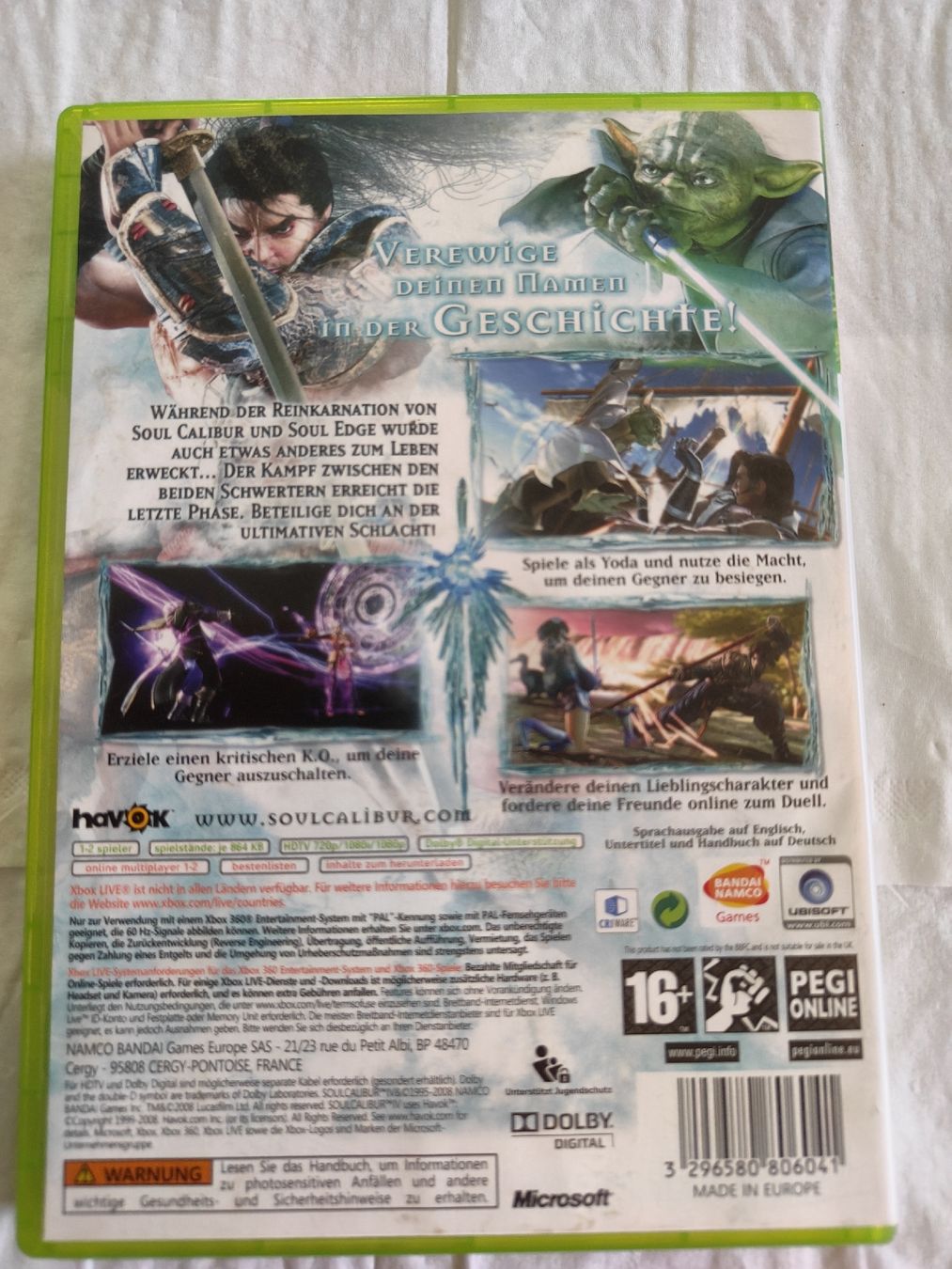 Microsoft Giochi: Xbox 360 Soul Calibur IV – Usato da Dulliken venduto da datschgi 1