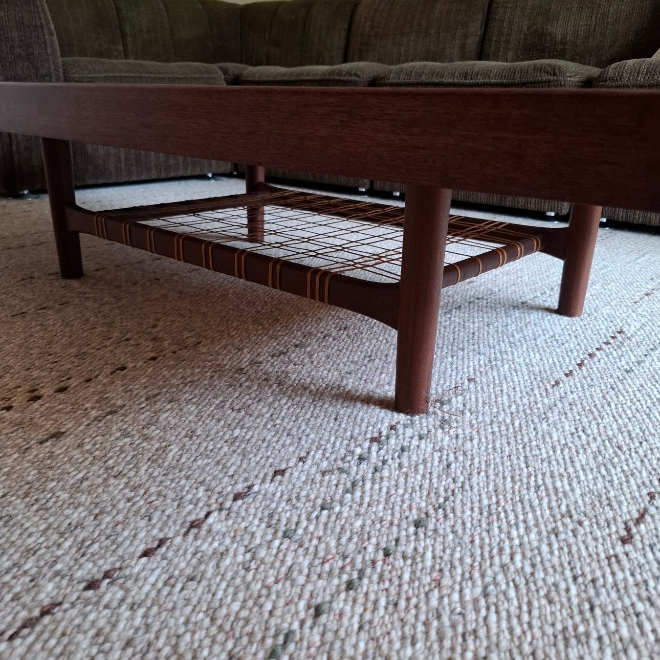 Tavoli: Table basse vintage en teak travertin Denmark – Usato da Neuchâtel venduto da Rochawood 4