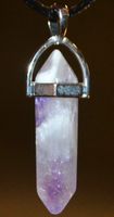 Halskette B-64 – Säule – Amethyst – ca. 3,3 cm