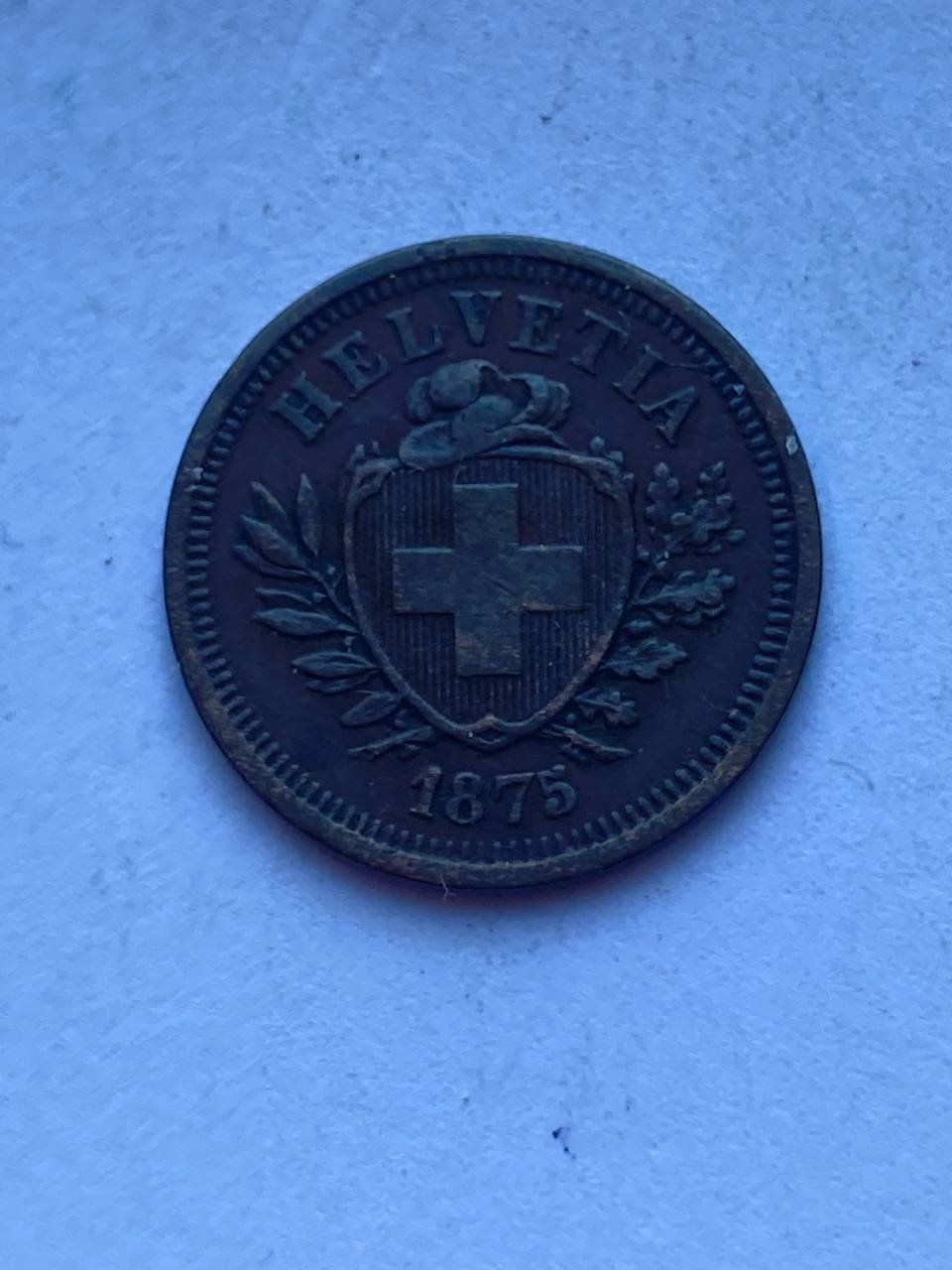 Alle Münzen: Schweiz 1 Rappen 1875 – Gebraucht aus Muralto von manueldisaba01