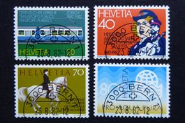 (S374) 1982: 672 - 675 mit Top ET-Halbmondstempel