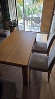 IKEA Holztisch (80 x 140 cm) und 4 Stühle