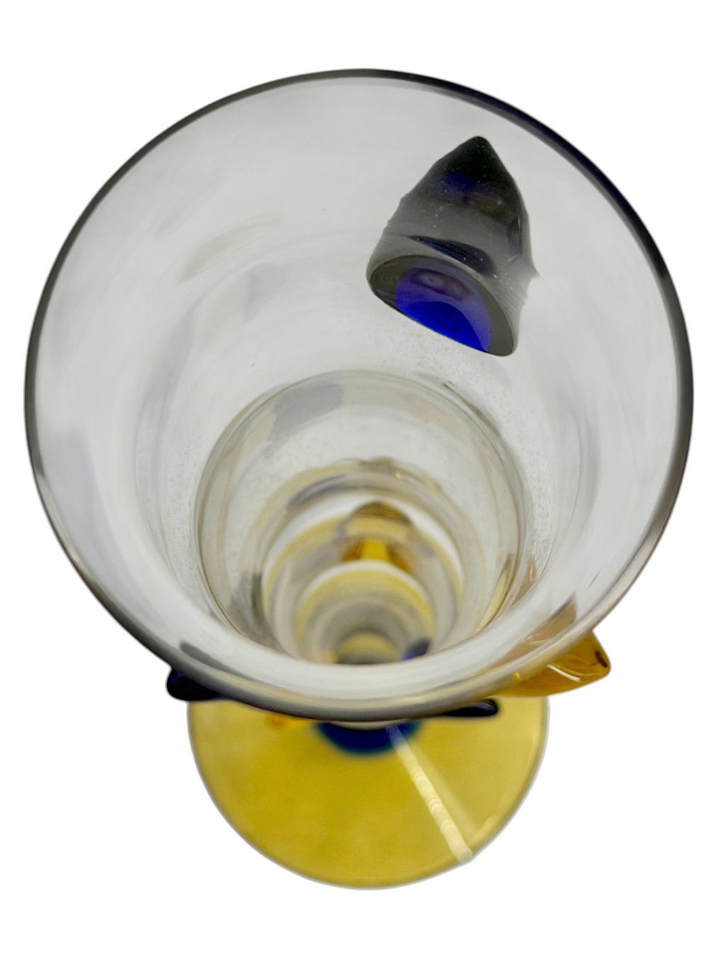 Murano Vasi & Recipienti: Vase flute verre multicolore de Murano, H 26 cm – Usato da Morges venduto da 1tiquaire 7