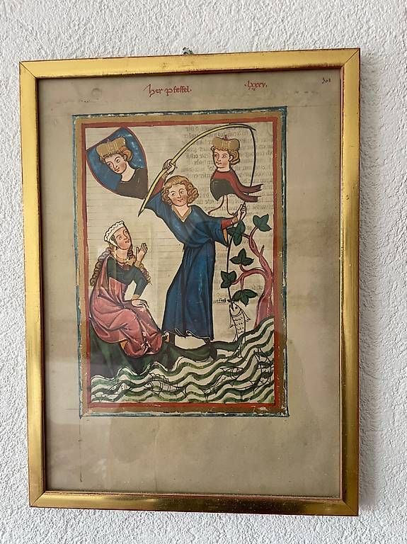 Foto & Immagini: 8 gerahmte Bilder  mittelalterliche Miniaturen Codex-Stil – Usato da Belpberg venduto da groovecat 2