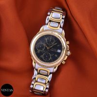 Vintage Michel Jordi Ethno Chrono Schwarz