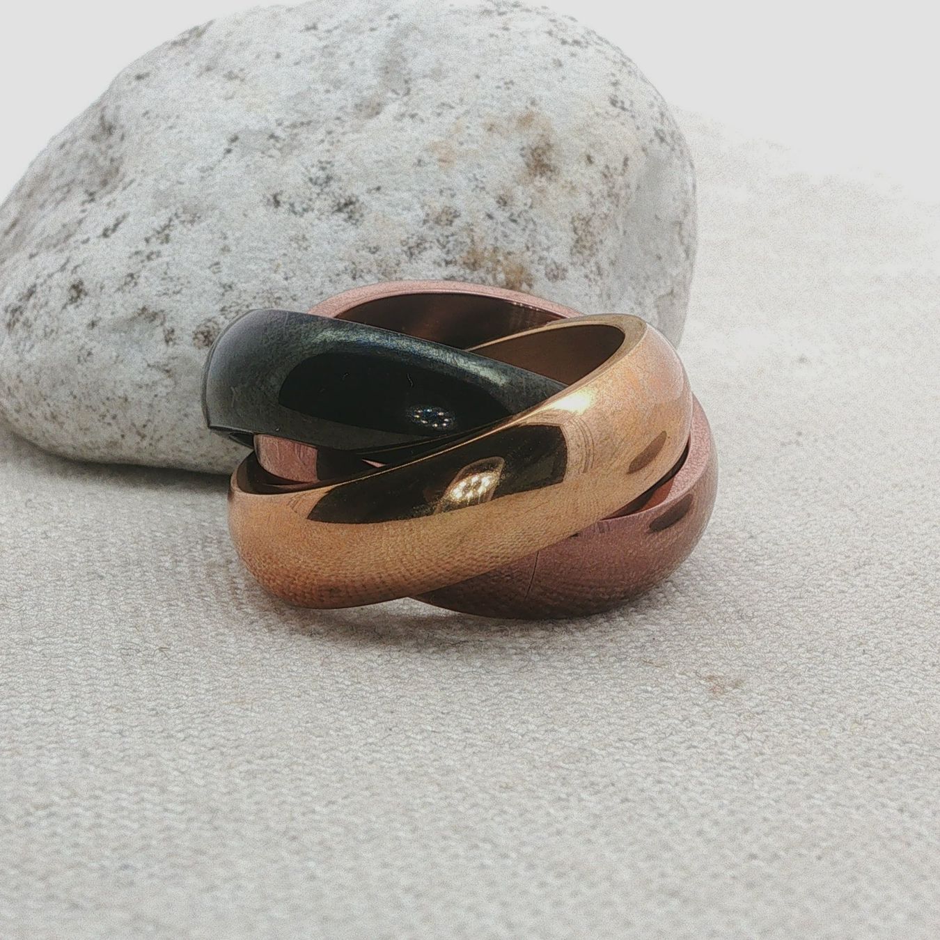 Olga Ribler Anelli: Edelstahl Trinity Ring by Olga Ribler Ringgrösse 62 – Nuovo (secondo la descrizione) da Luzern venduto da Schmuckoutlet 2