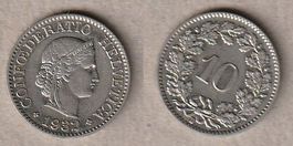 10 Rappen 1932 Nickel