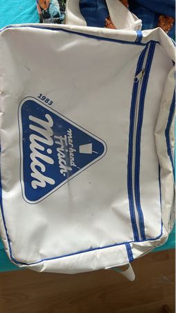 Vintage Merhend Frisch-Milch Tasche von 1983 - Selten!