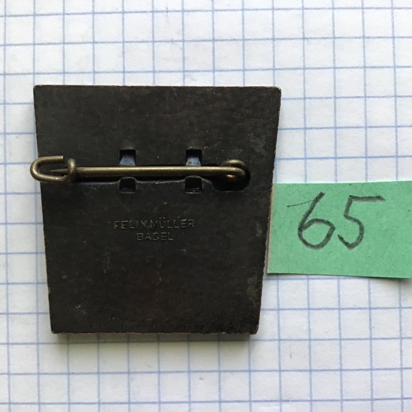 Basler Placchette & Badge: Baslerfasnachtsplaketten Silber 1965 – Usato da Arlesheim venduto da printz01 1
