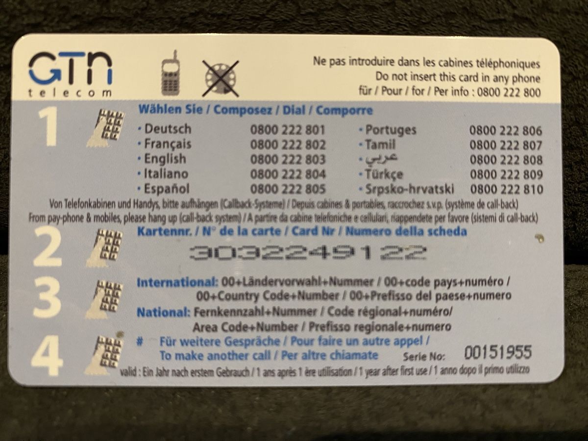 Telefon- & Taxkarten: Carte – Gebraucht aus Lausanne von babacard10 1