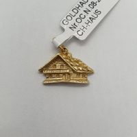 Echt 14K Gold - Haus Anhänger