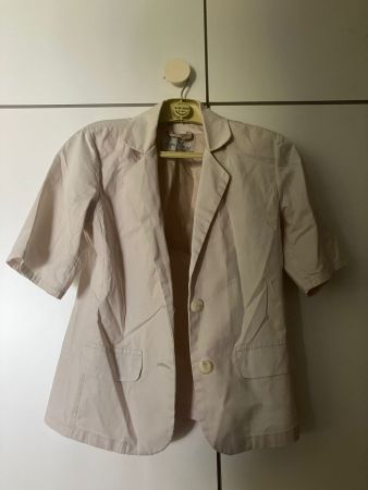 Giacchetta estiva beige in lino tg.M Le Lin de Leurent