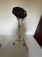 Patin d'entraînement batterie avec support et baguettes