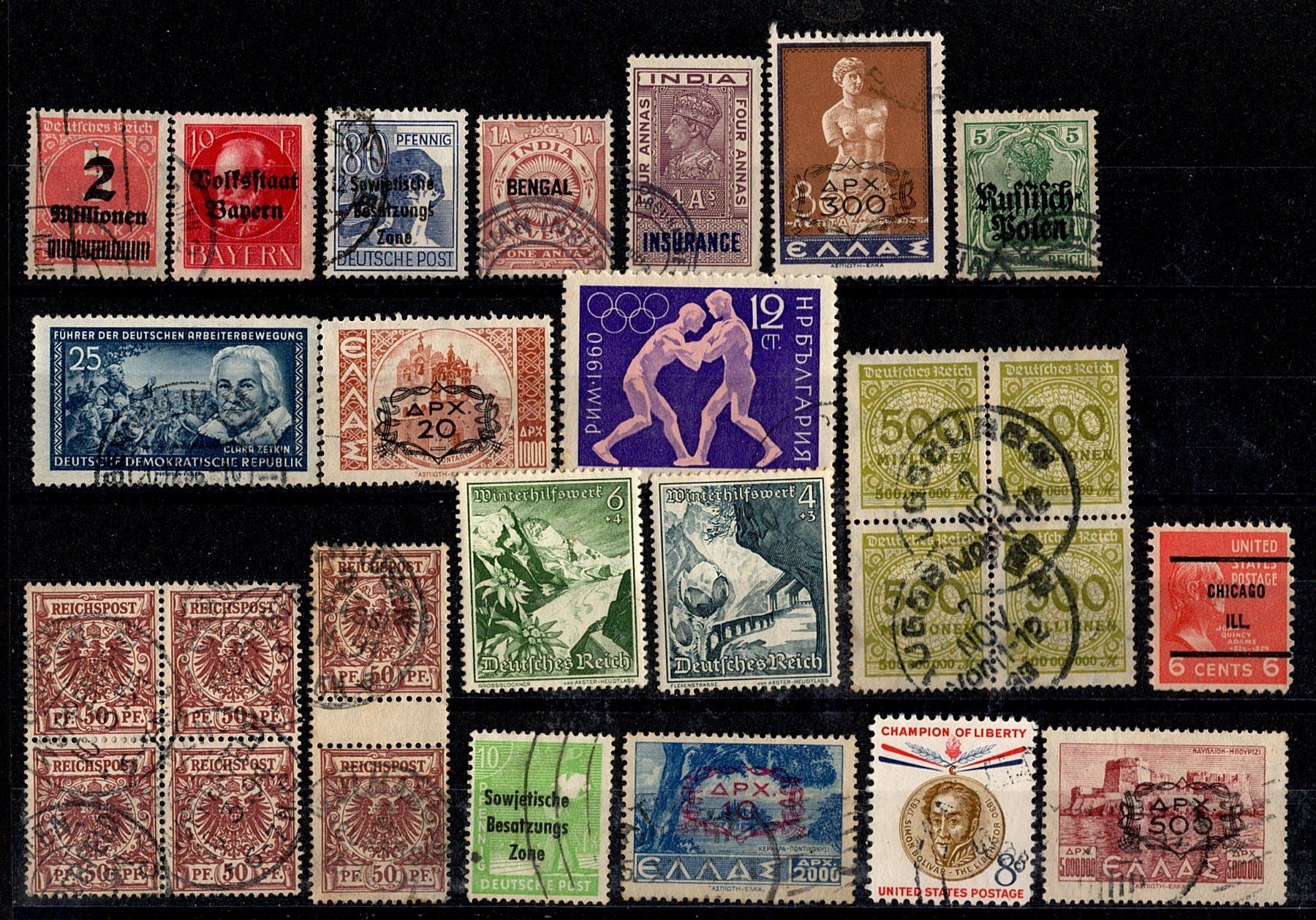 Alle Briefmarken: Sammlung Welt (825) – Gebraucht aus Burgdorf von blinky01 1