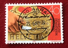 CH Briefmarken Stempelt Aarau