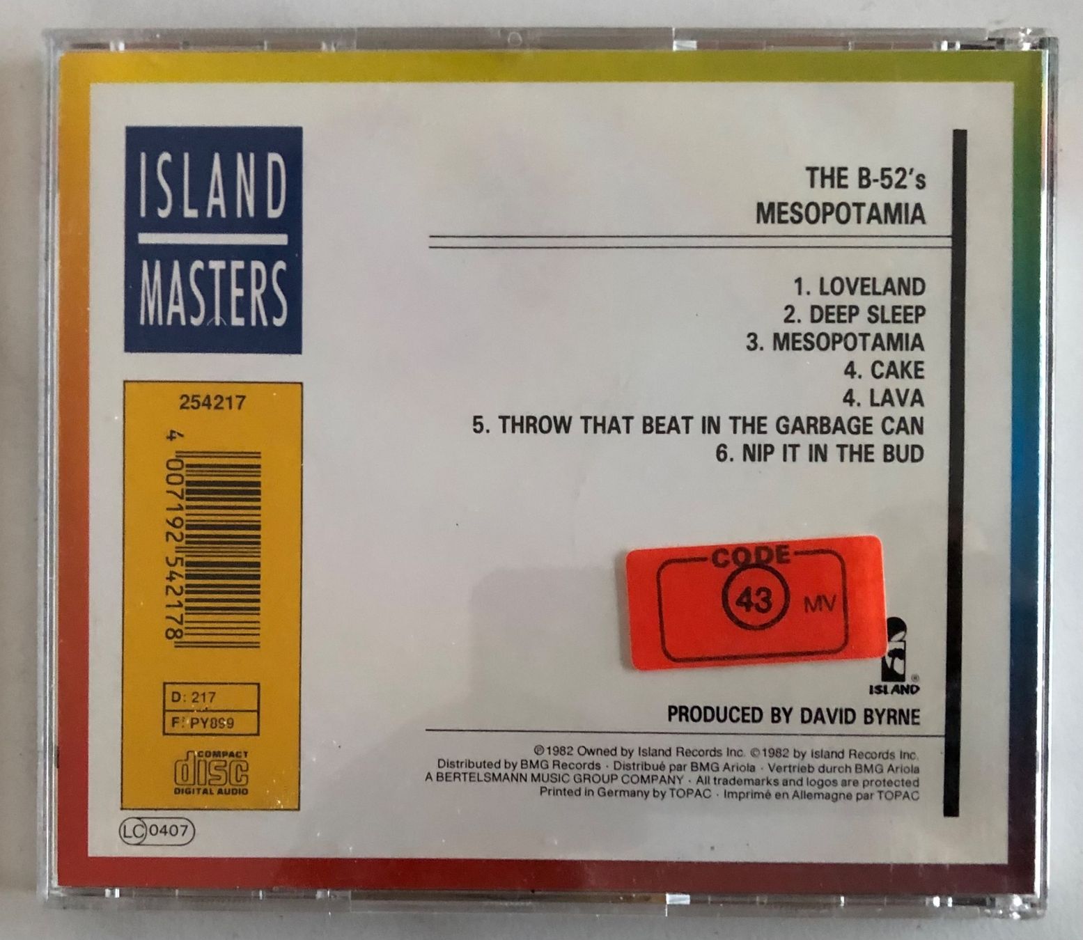 Schallplatten: THE B-52'S - MESOPOTAMIA – Gebraucht aus Poliez-Pittet von Newtown-Records 1
