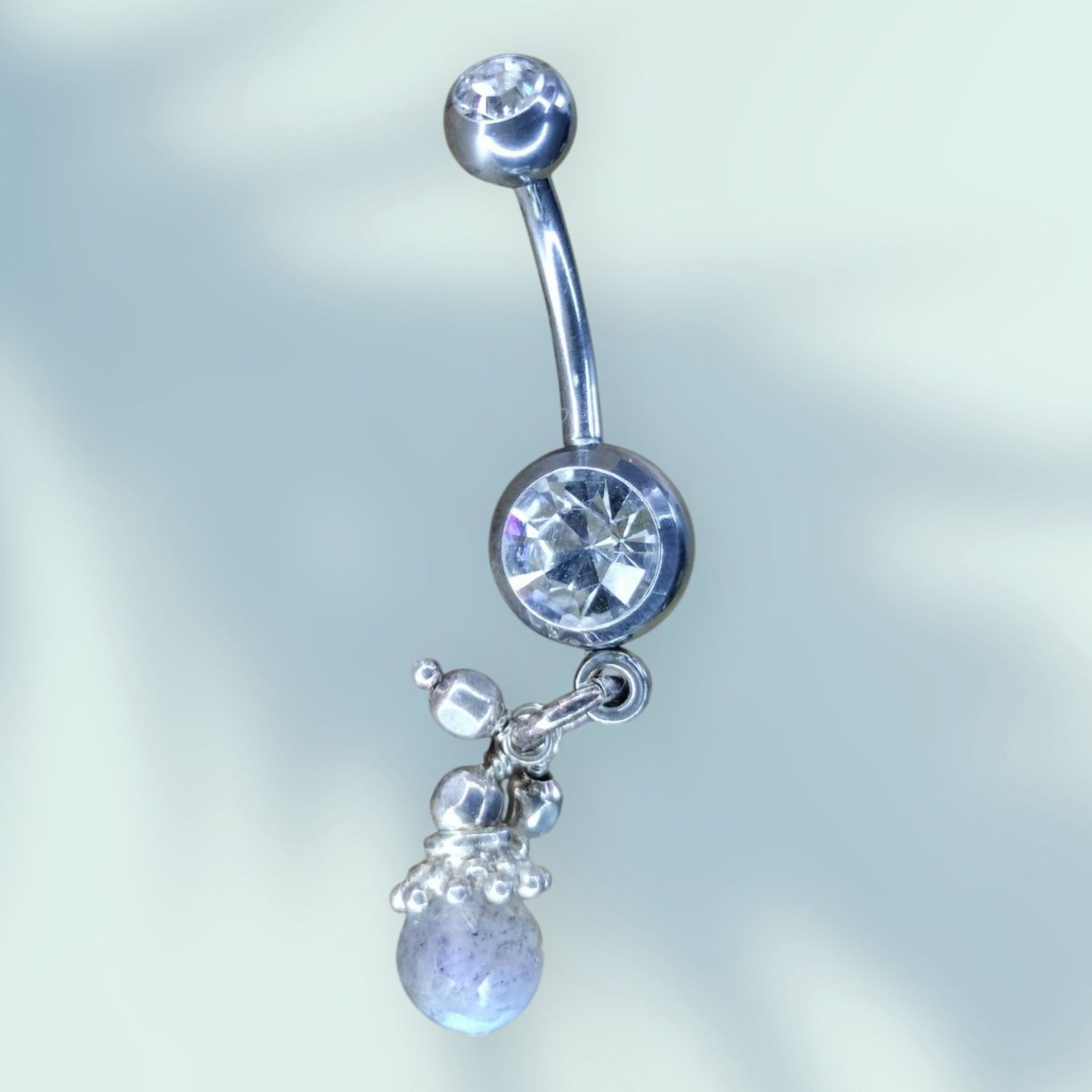 Piercingschmuck: Bauchnabelpiercing Silber mit Labradorit – Neu (gemäss Beschreibung) aus Schwyz von els_7cys